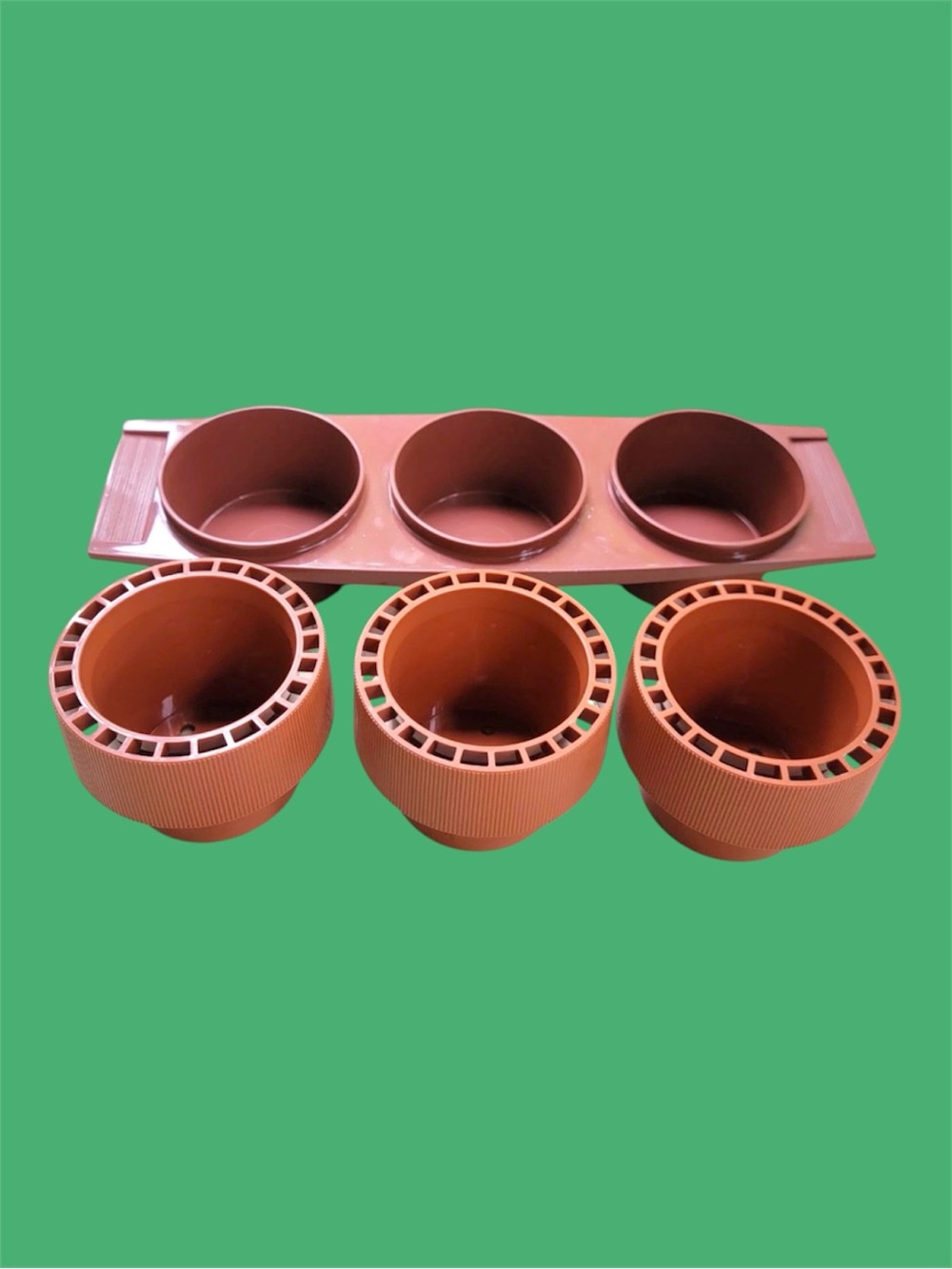 Vintage 1970’s Tuppercraft by Tupperware Trio Windowsill Planter/ Herb Pots